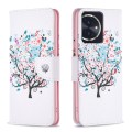 For Honor 100 Colored Drawing Pattern Leather Phone Case(Tree)