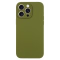 For iPhone 15 Pro Max Pure Color Liquid Silicone Fine Pore Phone Case(Pine Forest Green)