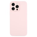 For iPhone 15 Pro Max Pure Color Liquid Silicone Fine Pore Phone Case(Grey Pink)