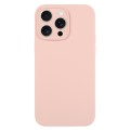 For iPhone 15 Pro Max Pure Color Liquid Silicone Fine Pore Phone Case(Sand Pink)
