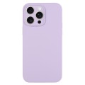 For iPhone 15 Pro Max Pure Color Liquid Silicone Fine Pore Phone Case(Lilac Purple)