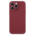 For iPhone 15 Pro Max Pure Color Liquid Silicone Fine Pore Phone Case(Plum)