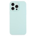 For iPhone 15 Pro Pure Color Liquid Silicone Fine Pore Phone Case(Turquoise)