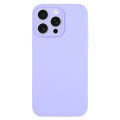 For iPhone 15 Pro Pure Color Liquid Silicone Fine Pore Phone Case(Light Purple)