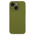 For iPhone 15 Plus Pure Color Liquid Silicone Fine Pore Phone Case(Pine Forest Green)