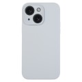 For iPhone 15 Plus Pure Color Liquid Silicone Fine Pore Phone Case(Grey Blue)