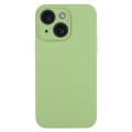 For iPhone 15 Pure Color Liquid Silicone Fine Pore Phone Case(Mint Green)