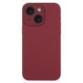 For iPhone 15 Pure Color Liquid Silicone Fine Pore Phone Case(Plum)