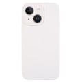 For iPhone 14 Plus Pure Color Liquid Silicone Fine Pore Phone Case(White)