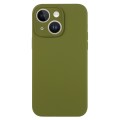 For iPhone 14 Plus Pure Color Liquid Silicone Fine Pore Phone Case(Pine Forest Green)