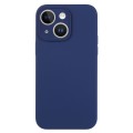For iPhone 14 Plus Pure Color Liquid Silicone Fine Pore Phone Case(Royal Blue)