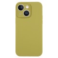 For iPhone 14 Pure Color Liquid Silicone Fine Pore Phone Case(Willow Green)