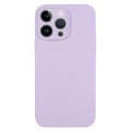 For iPhone 14 Pro Pure Color Liquid Silicone Fine Pore Phone Case(Lilac Purple)