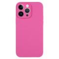 For iPhone 14 Pro Pure Color Liquid Silicone Fine Pore Phone Case(Pitaya)