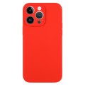 For iPhone 14 Pro Pure Color Liquid Silicone Fine Pore Phone Case(Red)