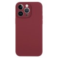 For iPhone 14 Pro Pure Color Liquid Silicone Fine Pore Phone Case(Plum)