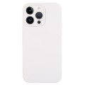 For iPhone 14 Pro Max Pure Color Liquid Silicone Fine Pore Phone Case(White)