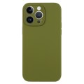 For iPhone 14 Pro Max Pure Color Liquid Silicone Fine Pore Phone Case(Pine Forest Green)
