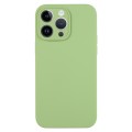 For iPhone 14 Pro Max Pure Color Liquid Silicone Fine Pore Phone Case(Mint Green)