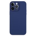 For iPhone 14 Pro Max Pure Color Liquid Silicone Fine Pore Phone Case(Royal Blue)
