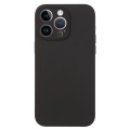 For iPhone 13 Pro Pure Color Liquid Silicone Fine Pore Phone Case(Black)