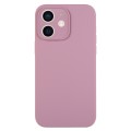 For iPhone 12 Pure Color Liquid Silicone Fine Pore Phone Case(Black Currant)