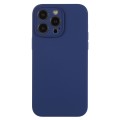 For iPhone 12 Pro Pure Color Liquid Silicone Fine Pore Phone Case(Royal Blue)