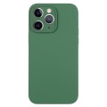 For iPhone 11 Pro Max Pure Color Liquid Silicone Fine Pore Phone Case(Clover Green)