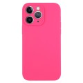 For iPhone 11 Pro Max Pure Color Liquid Silicone Fine Pore Phone Case(Fresh Pink)