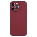 For iPhone 11 Pro Max Pure Color Liquid Silicone Fine Pore Phone Case(Plum)