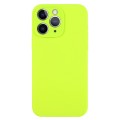 For iPhone 11 Pro Max Pure Color Liquid Silicone Fine Pore Phone Case(Bright Green)