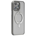 For iPhone 15 Pro Max MOMAX Magsafe Magnetic Metal Rotating Holder Phone Case(Grey)