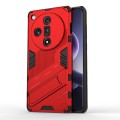 For OPPO Find X7 5G Punk Armor 2 in 1 PC + TPU Phone Case with Holder(Red)