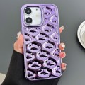 For iPhone 11 Cloud Texture Electroplated TPU Phone Case(Purple)