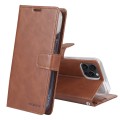 For iPhone 15 Pro Max GOOSPERY BLUE MOON Crazy Horse Texture Leather Phone Case(Brown)