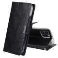 For iPhone 15 Pro GOOSPERY BLUE MOON Crazy Horse Texture Leather Phone Case(Black)