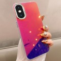 For iPhone XS / X Mirror Glitter IMD Phone Case(Purple)