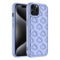 For iPhone 15 Pro Max 3D Cloud Pattern TPU Phone Case(Purple)