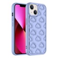 For iPhone 13 3D Cloud Pattern TPU Phone Case(Purple)