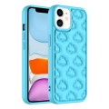 For iPhone 11 3D Cloud Pattern TPU Phone Case(Blue)