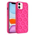 For iPhone 11 3D Cloud Pattern TPU Phone Case(Rose Red)
