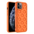 For iPhone 11 Pro 3D Cloud Pattern TPU Phone Case(Orange)