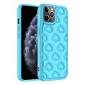 For iPhone 11 Pro 3D Cloud Pattern TPU Phone Case(Blue)