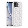 For iPhone XR 3D Cloud Pattern TPU Phone Case(White)