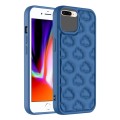 For iPhone 8 Plus / 7 Plus 3D Cloud Pattern TPU Phone Case(Dark Blue)