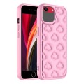 For iPhone SE 2022 / 2020 / 8 / 7 3D Cloud Pattern TPU Phone Case(Pink)