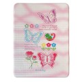 For iPad 10.2 2021 / 2020 / 10.5 Painted Magnetic Split Leather Tablet Case(Butterflies)