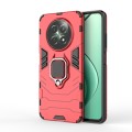 For Realme 12 5G Shockproof PC + TPU Holder Phone Case(Red)