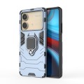 For Xiaomi Redmi Note 13R Pro 5G Shockproof PC + TPU Holder Phone Case(Navy Blue)
