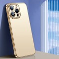 For iPhone 15 Pro SULADA Electroplating Frosted TPU Phone Case(Gold)
